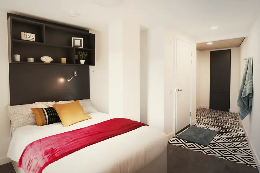 Gold Ensuite at Paradise Student Village: Double bed