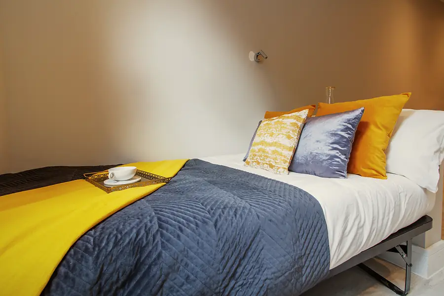 Bronze Accessible Studio at AXO Seven Sisters: Double bed