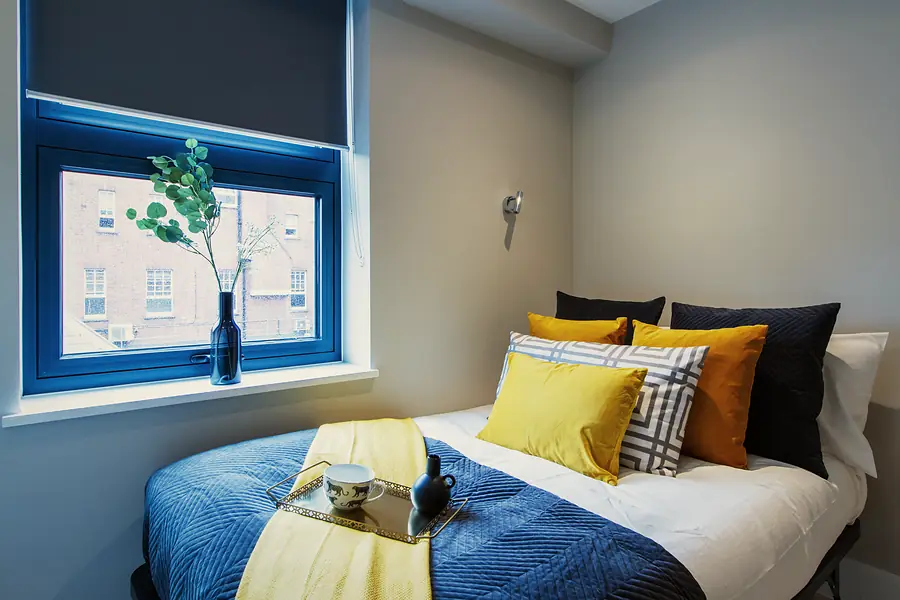 Gold Studio at AXO Seven Sisters: Double bed